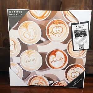 Luxury Fashion Brands Espresso Cup Canvas Art ☕️💕